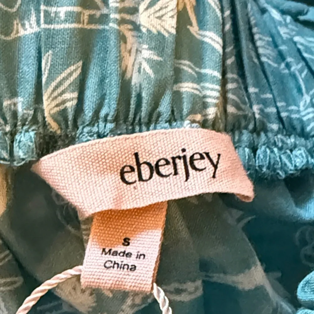 Eberjey sz S NWT Tropical Toucan Nellie Skirt Blue Floral 100% cotton new w/ tag
